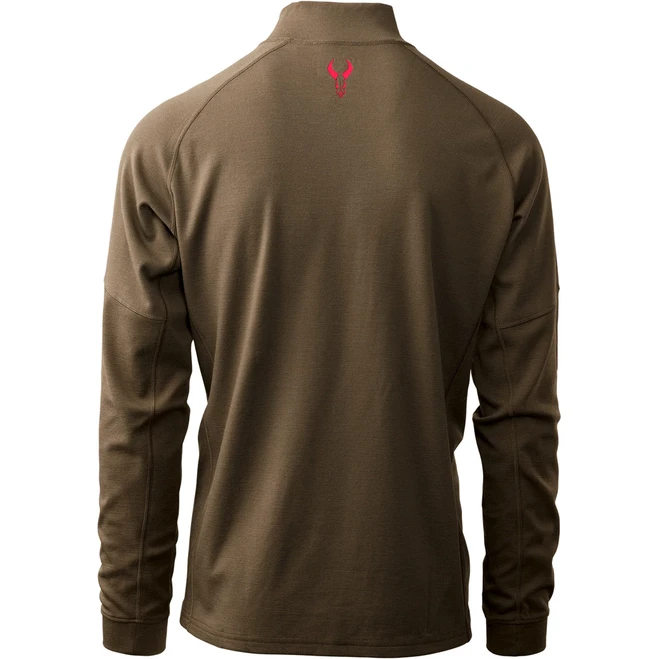 Badlands Pecora Heavyweight Merino 1/4 Zip MUD