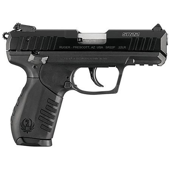 Ruger SR22 Standard Pistol 22 LR 10+1 Black Synthetic 3.5 in.