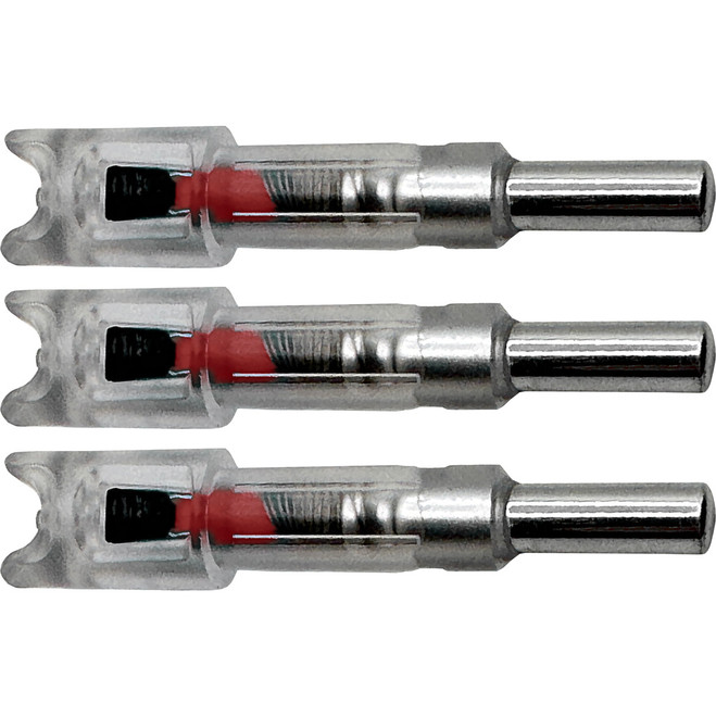 Flex Fletch LIT Lighted Crossbow Nocks .300 Blue 3 pk. Flex Fletch LIT Lighted Crossbow Nocks .300 Blue 3 pk.