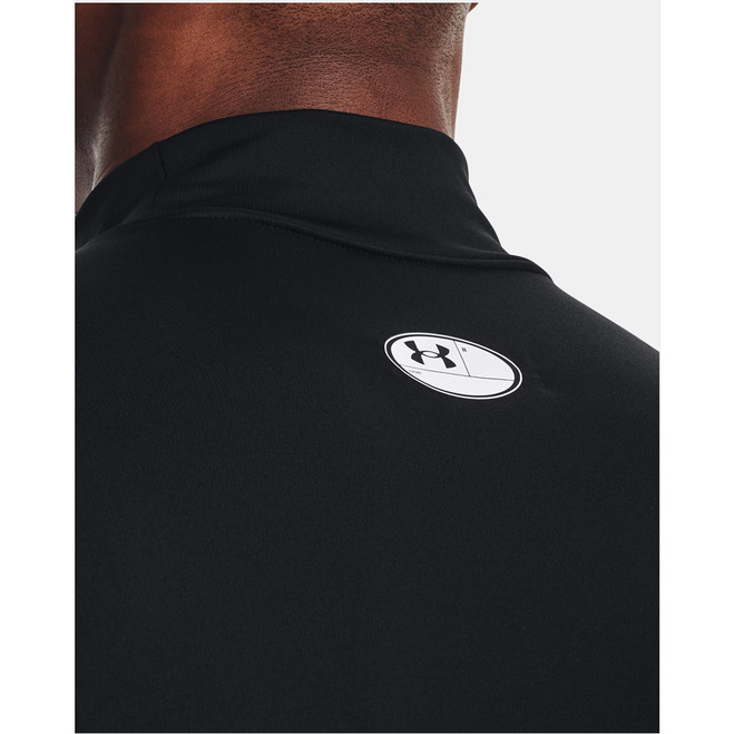 Men's ColdGearA Compression Mock Black--White