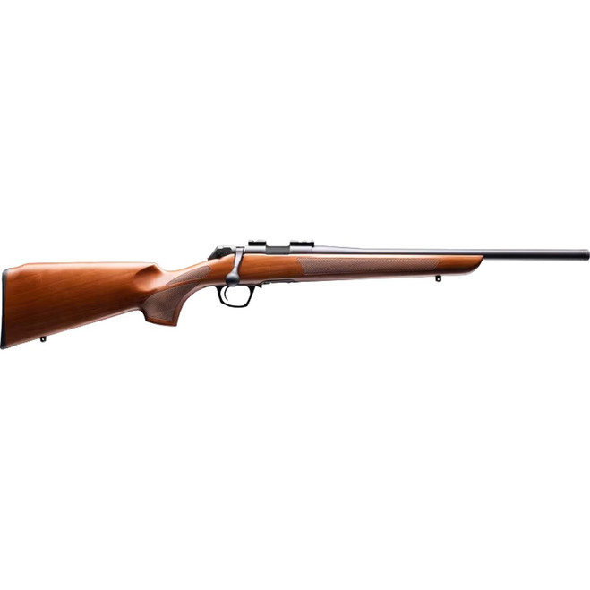 CVA Cascade Classic Rimfire Rifle 22 LR 18 in. Graphite Black /Walnut w/Rail 10 rd.