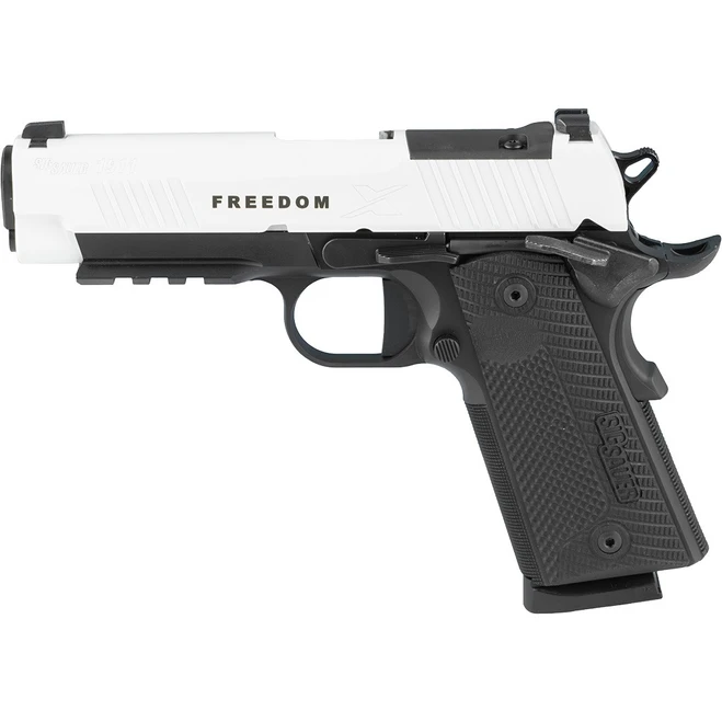 Sig Sauer 1911 X-Carry Freedom Series Pistol 45 ACP 4.25in Barrel 8rd Magazine White/Black
