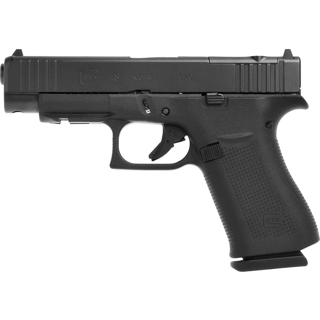 Glock 48 MOS Pistol 9mm 4.02in Barrel 15rd Mag Black