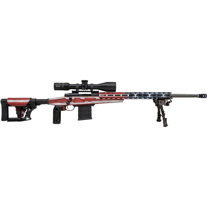 Howa M1500 AFC Chassis Rifle Package 308 Win 24 in. BLKw/Flag Carbon Fiber Brl w/Scope