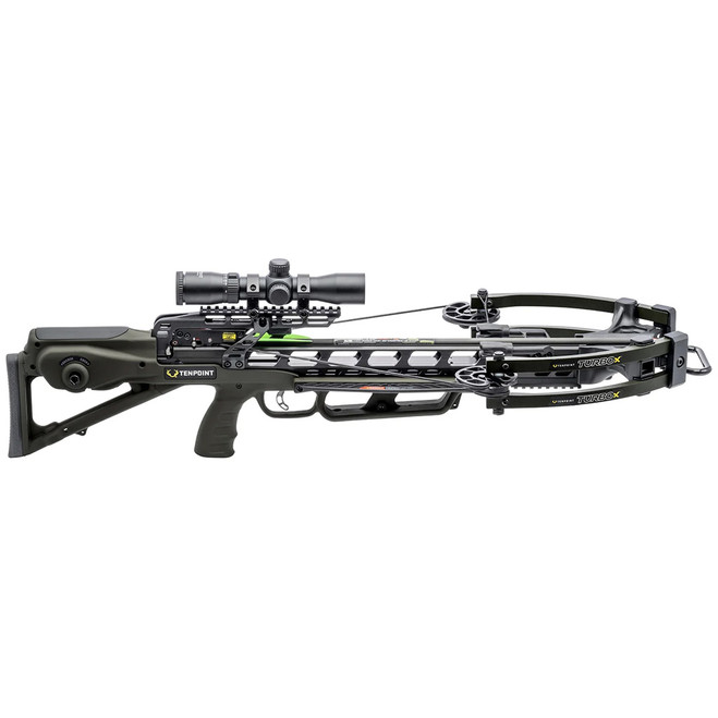 TenPoint Turbo X Crossbow Package ACUslide Rangemaster 100 Scope Vektra