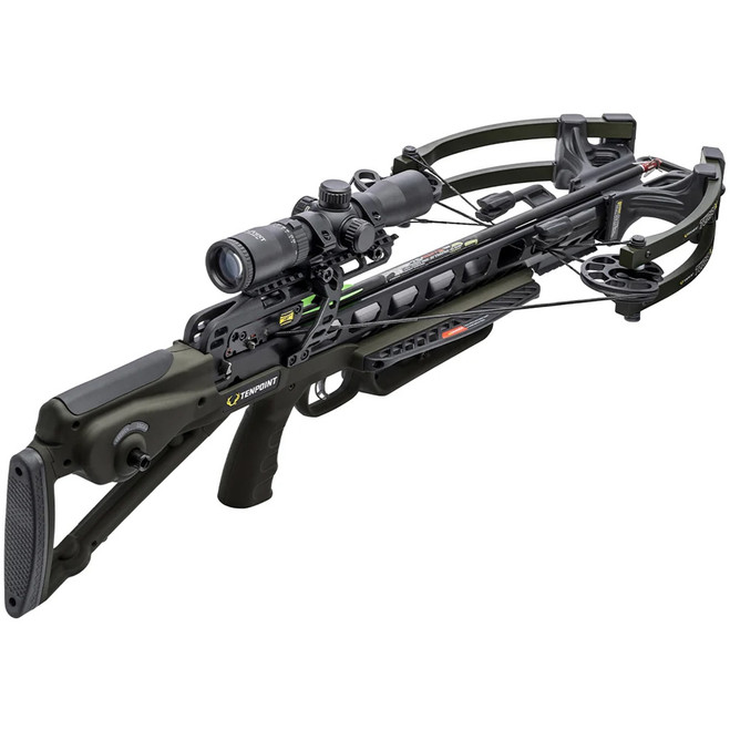 TenPoint Turbo X Crossbow Package ACUslide Rangemaster 100 Scope Vektra