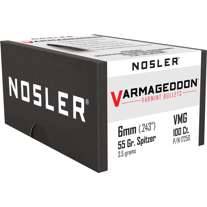 Nosler Varmageddon Bullets FB Tipped 100 pk.