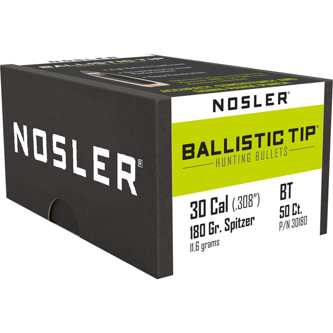 Nosler Ballistic Tip Hunting Bullets 6.5mm 100 gr. Spitzer Point 50 pk.