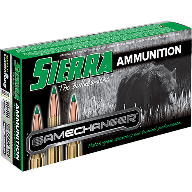 Sierra GameChanger Rifle Ammo 30-06 Springfield 165 gr. TGK Sierra GameChanger Rifle Ammo 30-06 Springfield 165 gr. TGK