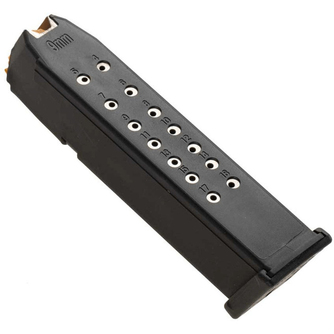 XTech Steel Reinforced Magazine 2 pk.15 rd. 9mm Glock 19 Black