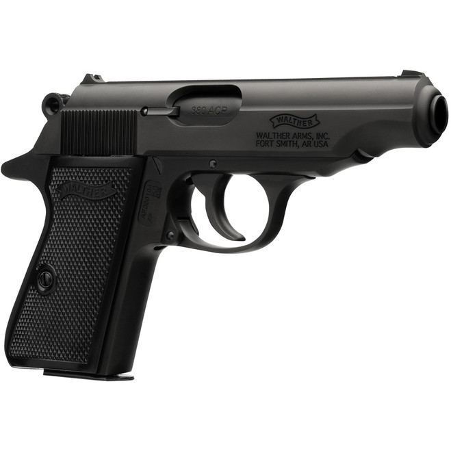 Walther PP Black Pistol 380 ACP 3.9 in. Black 7rd.