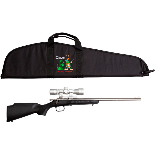 Keystone Crickett Package Rifle 22 LR 16 in. Black S/S with Scope RH Keystone Crickett Package Rifle 22 LR 16 in. Black S/S with Scope RH