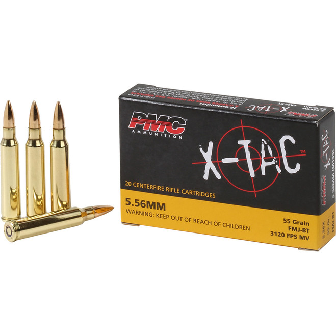 PMC X-Tac Rifle Ammo 5.56 NATO FMJBT 55 gr. 20 rd. PMC X-Tac Rifle Ammo 5.56 NATO FMJBT 55 gr. 20 rd.