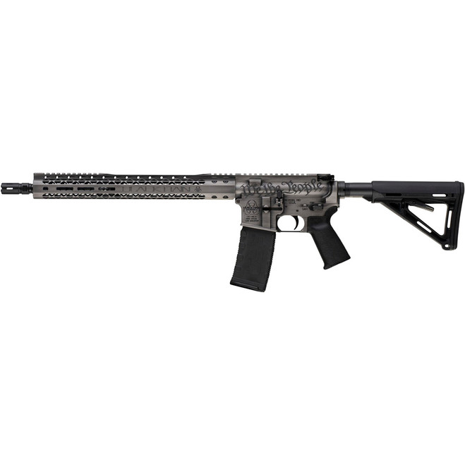 Black Rain Ordnance Spec+ We The People Rifle 5.56 16 in. Titanium Battleworn Black Rain Ordnance Spec+ We The People Rifle 5.56 16 in. Titanium Battleworn
