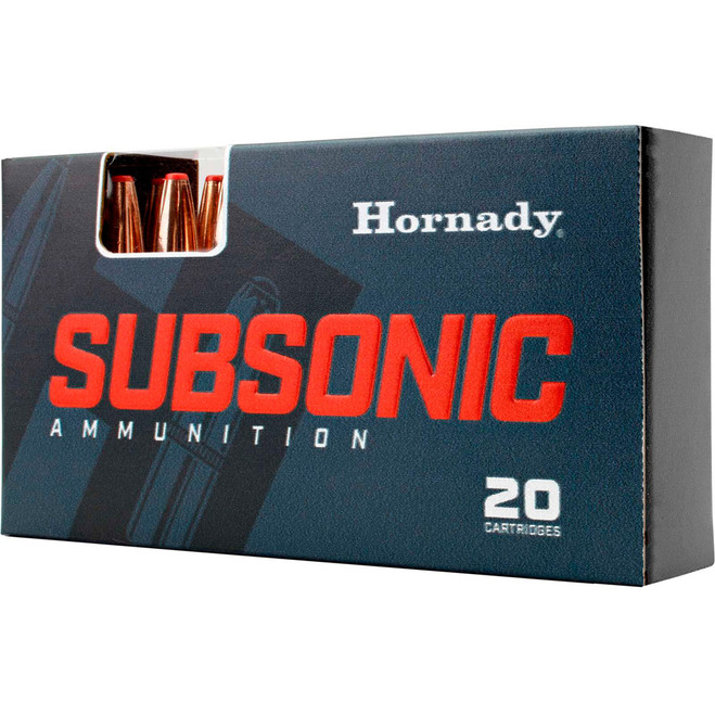 Hornady Subsonic Rifle Ammo 338 ARC 307 gr. Sub-X 20 rd. Hornady Subsonic Rifle Ammo 338 ARC 307 gr. Sub-X 20 rd.