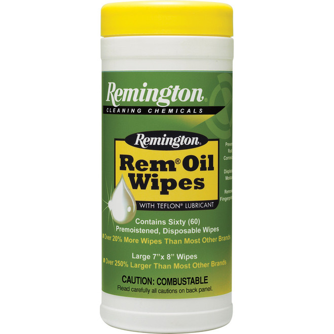 Remington Rem Oil 60 ct. Pop Top Canister Wipes Remington Rem Oil 60 ct. Pop Top Canister Wipes