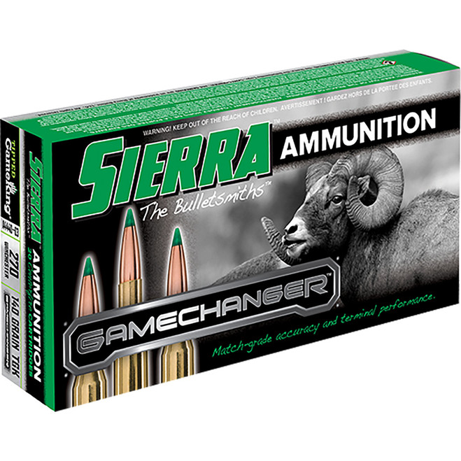 Sierra GameChanger Rifle Ammo 270 Win. 140 gr. TGK Sierra GameChanger Rifle Ammo 270 Win. 140 gr. TGK