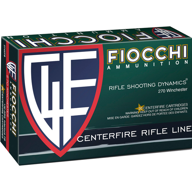 Fiocchi Field Dynamics Centerfire Rifle Ammo 270 Win. 130 gr. PSP 20 rd. Fiocchi Field Dynamics Centerfire Rifle Ammo 270 Win. 130 gr. PSP 20 rd.