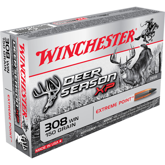 Winchester Deer Season XP Rifle Ammo 308 Win 150 gr. Extreme Point 20 rd. Winchester Deer Season XP Rifle Ammo 308 Win 150 gr. Extreme Point 20 rd.