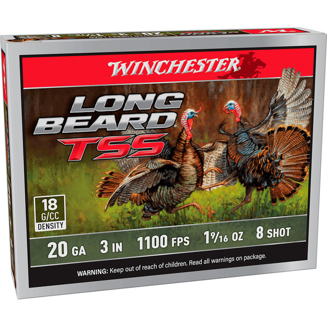 Winchester Long Beard TSS Load 20 ga. 3 in. #8 TSS 1 9/16 oz 5 rd. Winchester Long Beard TSS Load 20 ga. 3 in. #8 TSS 1 9/16 oz 5 rd.