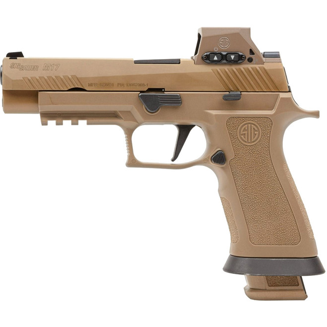 Sig Sauer M17 X-Full Pistol 9mm 5 inch Barrel Coyote Brown Red Dot Sig Sauer M17 X-Full Pistol 9mm 5 inch Barrel Coyote Brown Red Dot