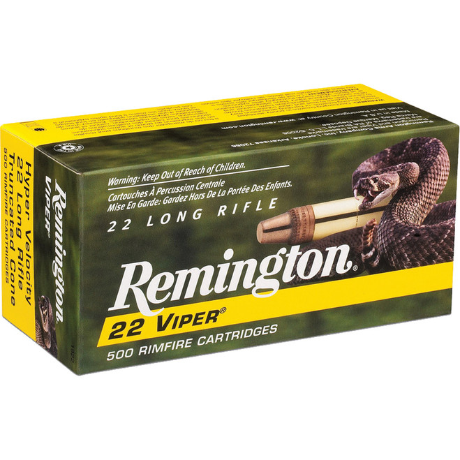Remington Viper Rimfire Ammo 22 LR 36 gr. Plated TCSB 50 pk. Remington Viper Rimfire Ammo 22 LR 36 gr. Plated TCSB 50 pk.