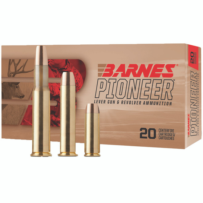 Barnes Pioneer Lever Gun Ammo 45-70 Govt. 300 gr. TSX FN 20 rd.