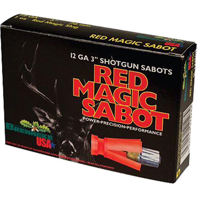 Brenneke Red Magic Sabot Slugs 12 ga. 3 in. 1 oz. 5 rd. Brenneke Red Magic Sabot Slugs 12 ga. 3 in. 1 oz. 5 rd.