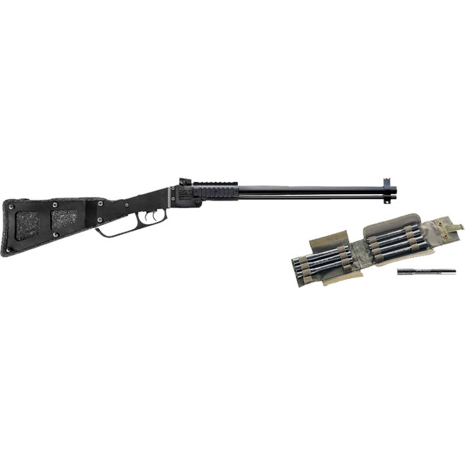 Chiappa M6 Folding Shotgun/Rifle 12 ga./ .22 LR 18.5 in. Black with X-Caliber Set Chiappa M6 Folding Shotgun/Rifle 12 ga./ .22 LR 18.5 in. Black with X-Caliber Set