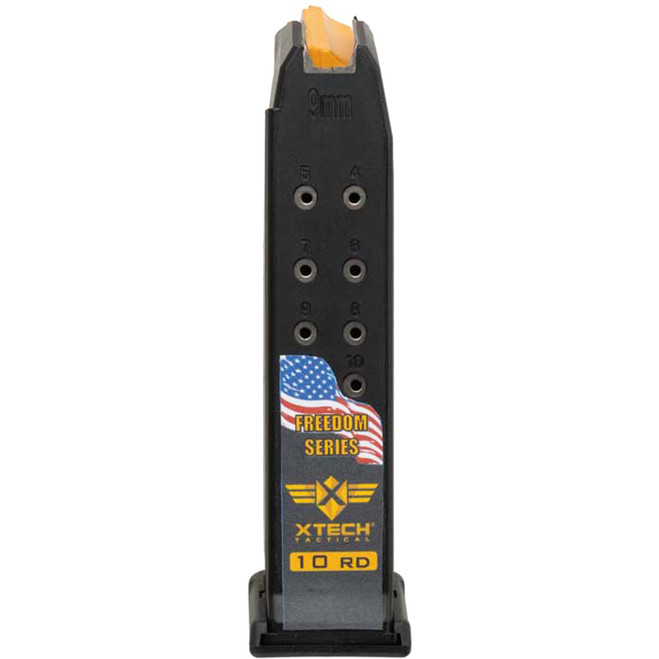 XTech Steel Reinforced Freedom Series Magazine Glock 19 10 rd. XTech Steel Reinforced Freedom Series Magazine Glock 19 10 rd.