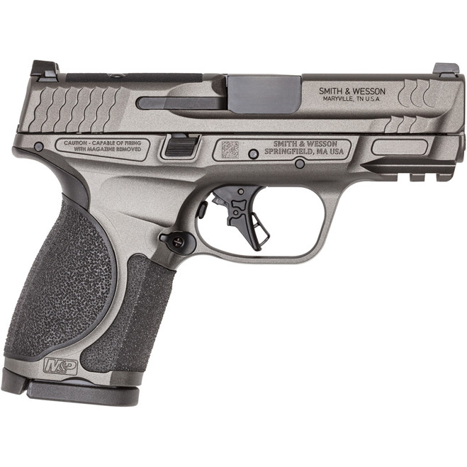 Smith and Wesson M&P 2.0 Metal Compact Pistol 9mm 3.6iin Barrel 15rd Magazine Gray Smith and Wesson M&P 2.0 Metal Compact Pistol 9mm 3.6iin Barrel 15rd Magazine Gray
