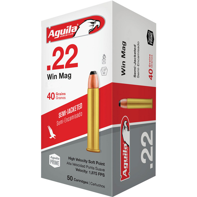 Aguila Special Silver Eagle Rimfire Ammo 22 Win. Mag. 40 gr. SP 50 rd.