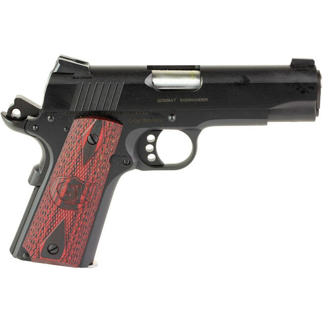Colt 1911 Combat Commander Pistol 38 Super 4.25 in. Blued 9 rd. Colt 1911 Combat Commander Pistol 38 Super 4.25 in. Blued 9 rd.