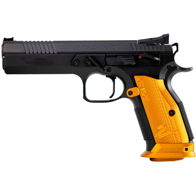 CZ TS 2 Orange Pistol 9mm 5.28 in. Black/Orange 20+1 rd. - Freedom