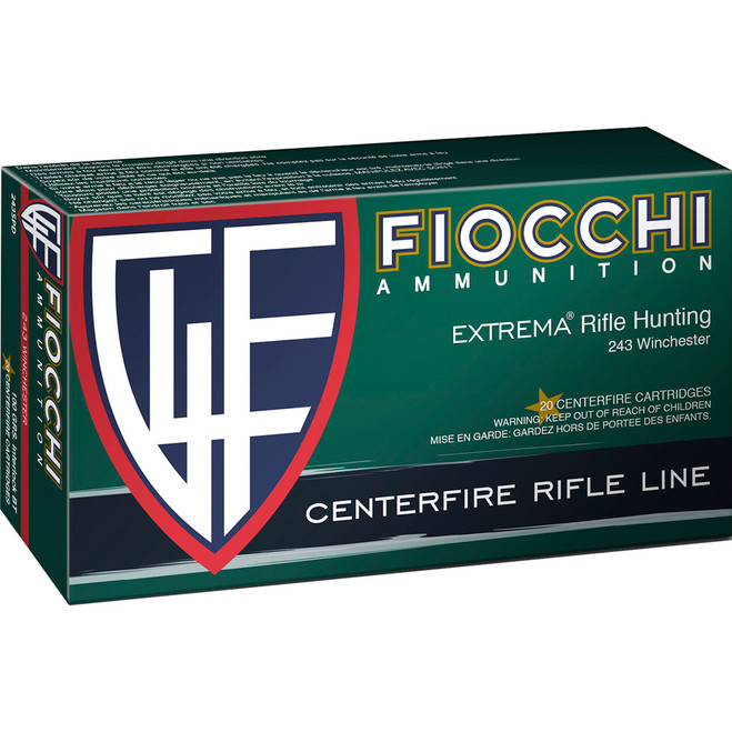 Fiocchi Field Dynamics Centerfire Rifle Ammo 243 Win. 100 gr. PSP 20 rd. Fiocchi Field Dynamics Centerfire Rifle Ammo 243 Win. 100 gr. PSP 20 rd.