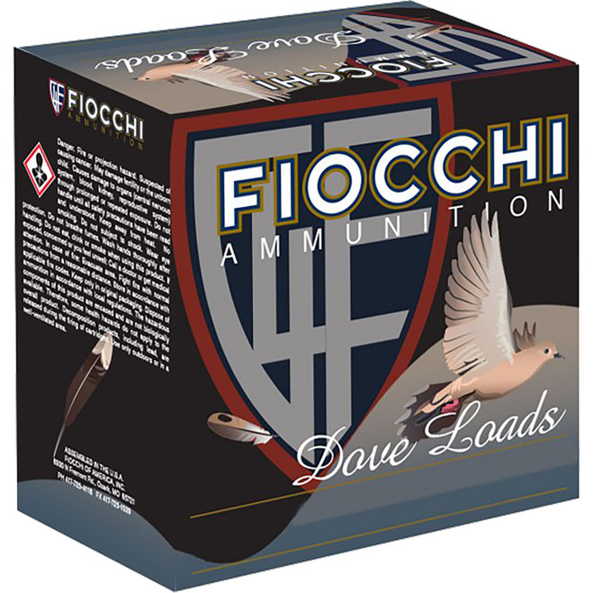 Fiocchi Dove & Target Loads 410 ga. 2.5 in. 1/2 oz. 8 Shot 25 rd. Fiocchi Dove & Target Loads 410 ga. 2.5 in. 1/2 oz. 8 Shot 25 rd.