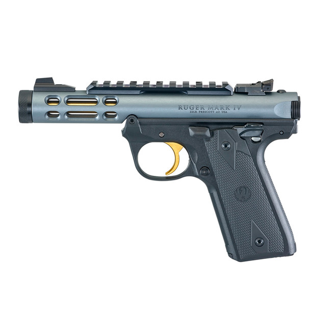 Ruger Mark IV Pistol 22LR 10+1 Gray/Gold