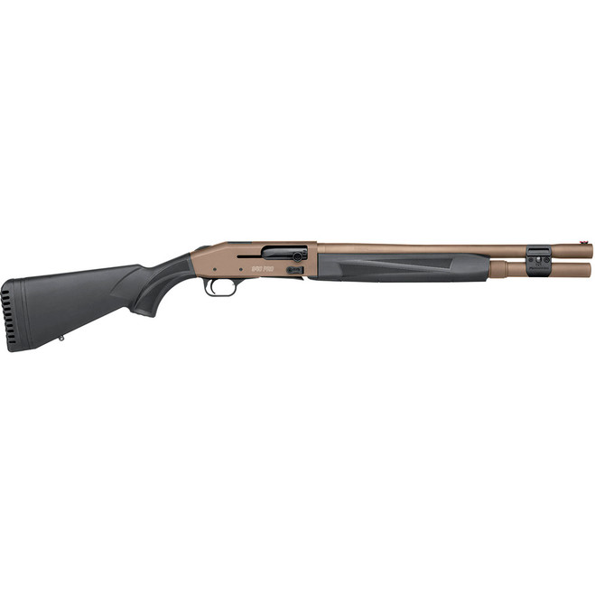 Mossberg 940 Pro Security Shotgun 12 ga. 18.5 in. FDE & Black 3 in. Mossberg 940 Pro Security Shotgun 12 ga. 18.5 in. FDE & Black 3 in.