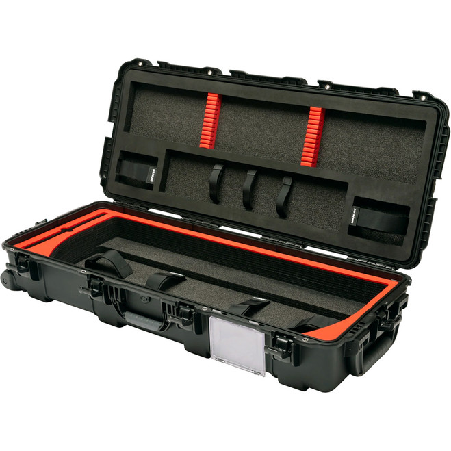 Nanuk Long Gun Hard Case w/Foam Black 52 in. Retractable Wheels