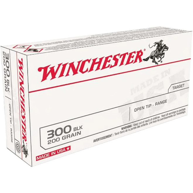 Winchester USA Rifle Ammo 300 Blackout 200 gr. FMJOT 60 rd. Winchester USA Rifle Ammo 300 Blackout 200 gr. FMJOT 60 rd.
