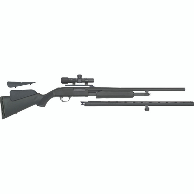 Mossberg 500 Combo Field/Deer Shotgun 20 ga. 26 in & 24 in. Full Rifled Black 3 in. RH Mossberg 500 Combo Field/Deer Shotgun 20 ga. 26 in & 24 in. Full Rifled Black 3 in. RH
