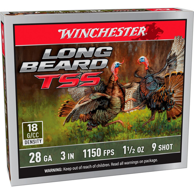 Winchester Long Beard TSS Load 28 ga. 3 in. #9 TSS 1 1/2 oz 5 rd. Winchester Long Beard TSS Load 28 ga. 3 in. #9 TSS 1 1/2 oz 5 rd.