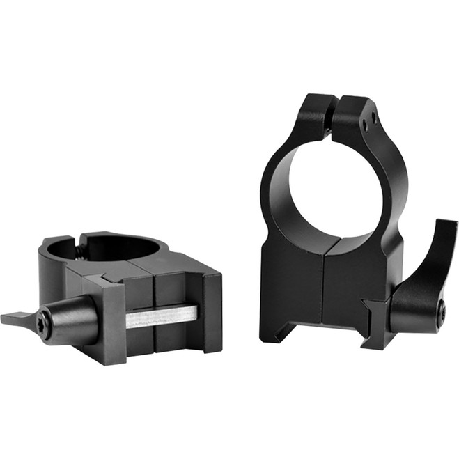Warne Maxima Vertical Quick Detach Scope Rings Matte Black 1 in.