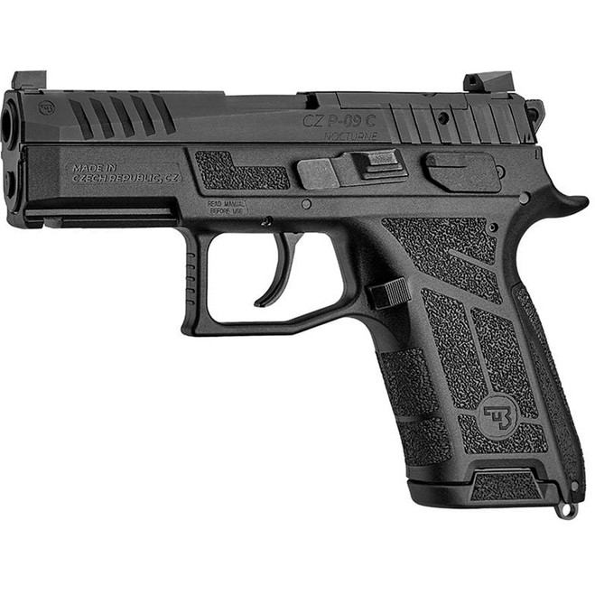 CZ USA P-09 Nocturn Pistol 9mm 3.74in Barrel 15rd Magazine Black CZ USA P-09 Nocturn Pistol 9mm 3.74in Barrel 15rd Magazine Black