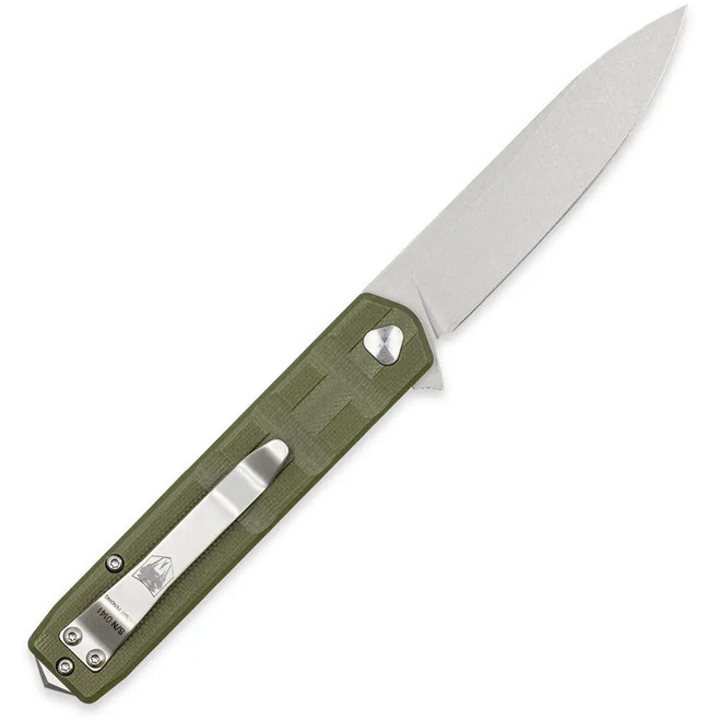CobraTec Medium Kuzio Drop Folder Knife Folding Blade OD Green