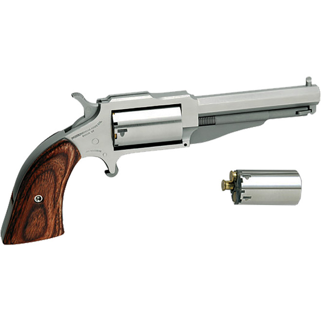 NAA The Earl Mini-Revolver Combo 22 LR/.22 WMR Stainless/Rosewood 3 in 5 rd. NAA The Earl Mini-Revolver Combo 22 LR/.22 WMR Stainless/Rosewood 3 in 5 rd.
