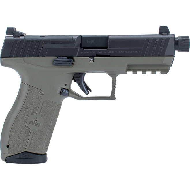 IWI MASADA Pistol with Threaded Barrel 9mm 4.6 in. OD Green 17 rd. Night Sights IWI MASADA Pistol with Threaded Barrel 9mm 4.6 in. OD Green 17 rd. Night Sights