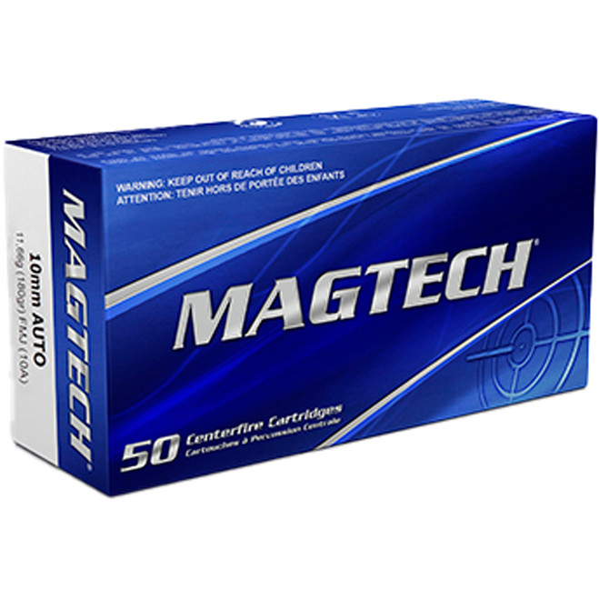Magtech Pistol Ammo 10mm 180 gr. FMJ 50 rd. Magtech Pistol Ammo 10mm 180 gr. FMJ 50 rd.