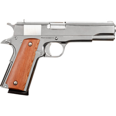 Rock Island GI Standard FS 1911 Pistol 45 ACP 5 in. Nickel 8 rd