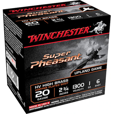 Winchester Super Pheasant Shotgun Load 20 ga. 2.75 in. 1 oz. HV HB